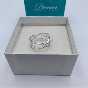 Premier Design NIB Serene silver plated sized 10